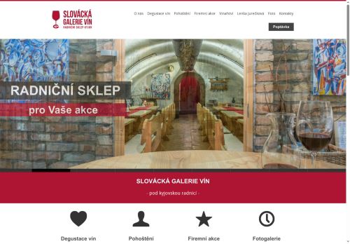 Zobrazit webové stránky Slovácká galerie vín - Radniční sklep Kyjov