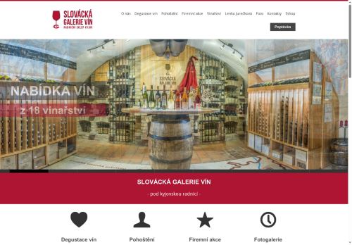 Zobrazit webové stránky Slovácká galerie vín - Radniční sklep Kyjov