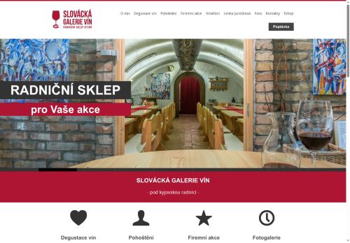 Zobrazit webové stránky Slovácká galerie vín - Radniční sklep Kyjov