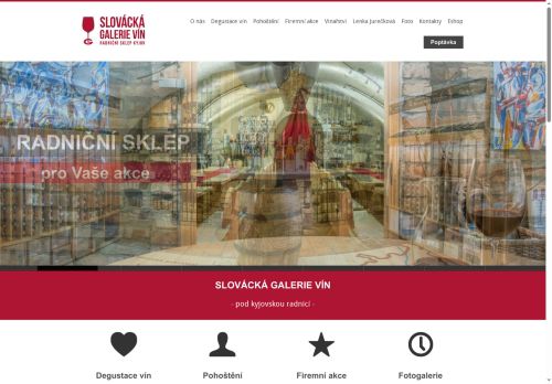 Zobrazit webové stránky Slovácká galerie vín - Radniční sklep Kyjov