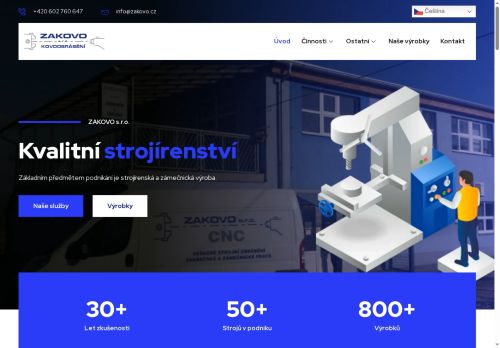 ZAKOVO s.r.o. nabízí práci na pozici Soustružník kovů - konvenční soustruh (m/ž) v obci Kovalovice