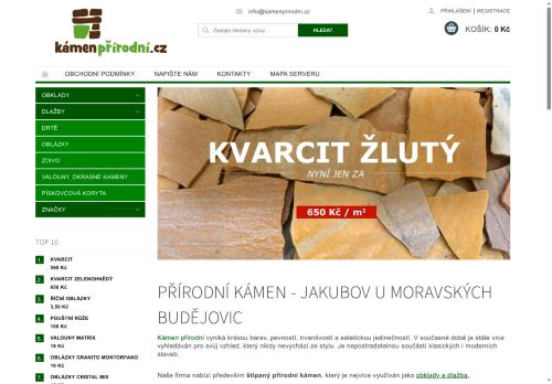 Zobrazit webové stránky KÁMEN PŘÍRODNÍ