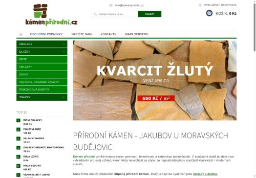 Zobrazit webové stránky KÁMEN PŘÍRODNÍ
