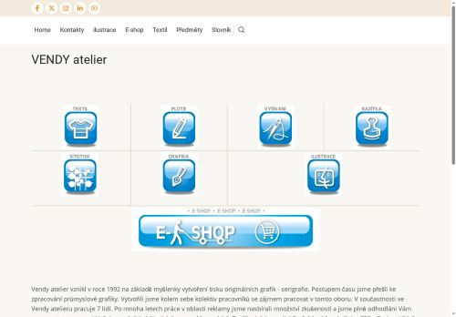 Zobrazit webové stránky VENDY atelier