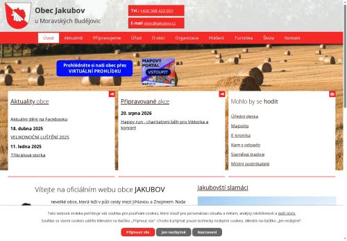 Zobrazit webové stránky Obecní úřad Jakubov u Moravských Budějovic