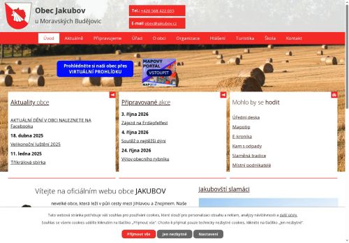 Zobrazit webové stránky Obecní úřad Jakubov u Moravských Budějovic