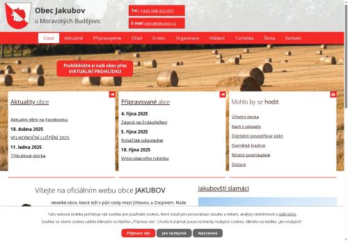 Zobrazit webové stránky Obecní úřad Jakubov u Moravských Budějovic