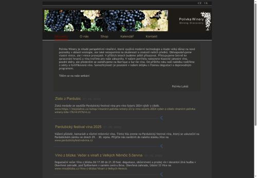 Zobrazit webové stránky Polivka Winery