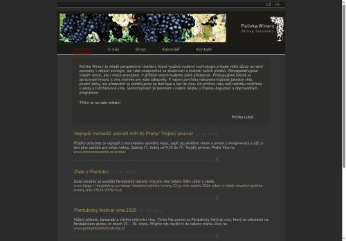Zobrazit webové stránky Polivka Winery