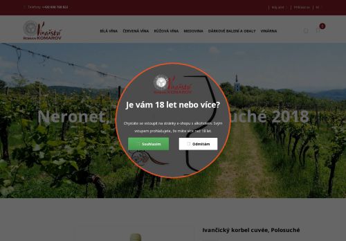 Zobrazit webové stránky Víno Komarov