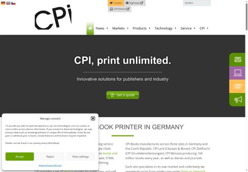 CPI Moravia Books s.r.o. nabízí práci na pozici Mechanik (m/ž) v obci Pohořelice