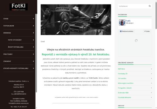 Zobrazit webové stránky Fotoklub Ivančice