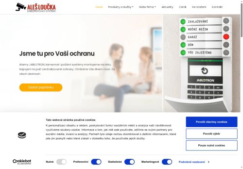 Zobrazit webové stránky Zabezpečovací systémy Aleš Loučka