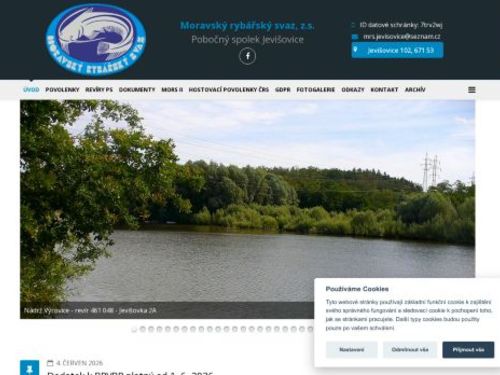Moravský rybářský svaz, z.s. pobočný spolek Jevišovice