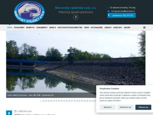 Moravský rybářský svaz, z.s. pobočný spolek Jevišovice