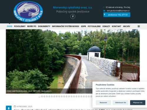 Moravský rybářský svaz, z.s. pobočný spolek Jevišovice