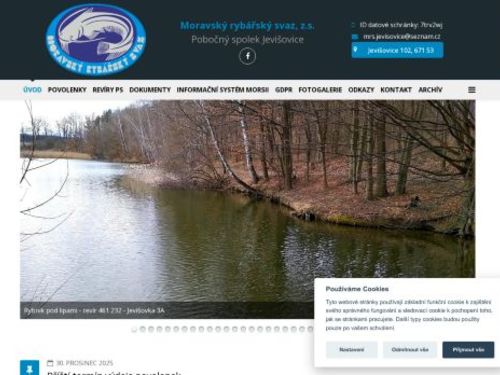 Moravský rybářský svaz, z.s. pobočný spolek Jevišovice