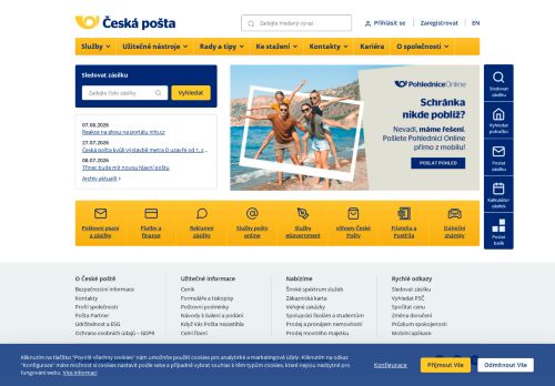 Zobrazit webové stránky Pošta Jevišovice