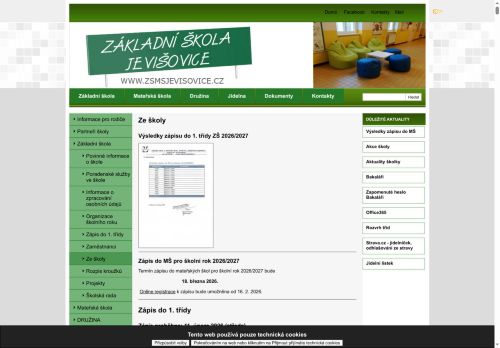Zobrazit webové stránky ZŠ Jevišovice