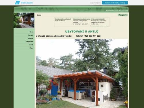 UBYTOVÁNÍ U ANTLŮ