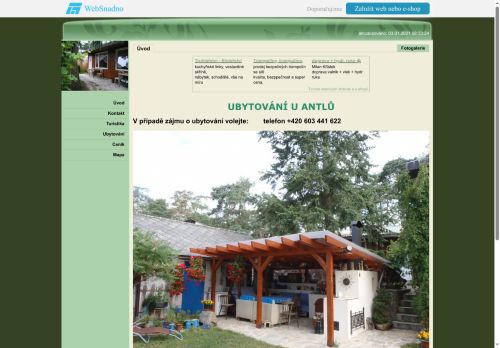 Zobrazit webové stránky UBYTOVÁNÍ U ANTLŮ