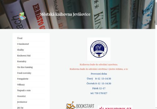 Zobrazit webové stránky Městská knihovna v Jevišovicích