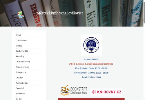 Zobrazit webové stránky Městská knihovna v Jevišovicích