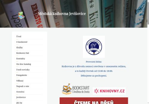 Zobrazit webové stránky Městská knihovna v Jevišovicích