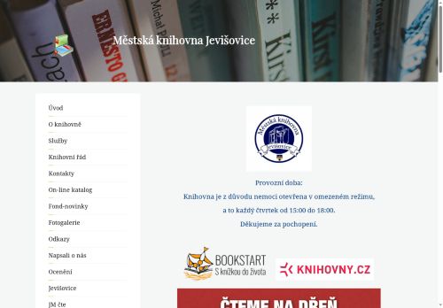 Zobrazit webové stránky Městská knihovna v Jevišovicích