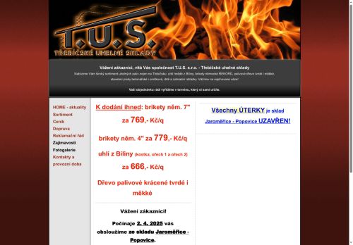 Zobrazit webové stránky Třebíčské uhelné sklady