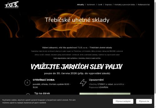 Zobrazit webové stránky Třebíčské uhelné sklady
