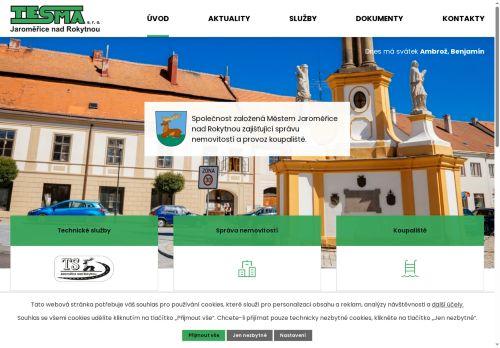 Zobrazit webové stránky TESMA Jaroměřice, s.r.o.