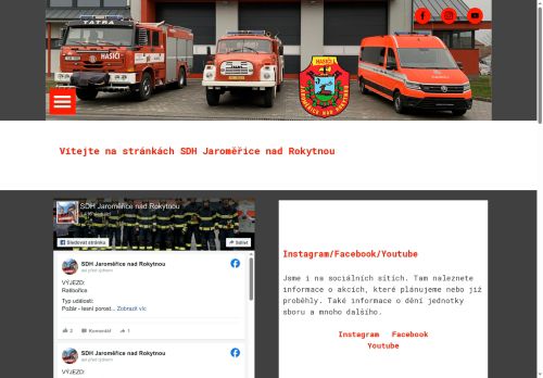 Zobrazit webové stránky Sbor dobrovolných hasičů Jaroměřice nad Rokytnou