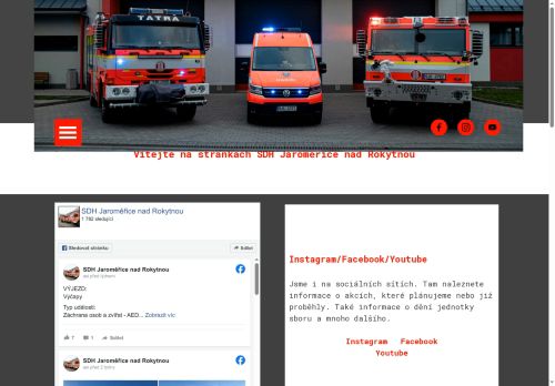 Zobrazit webové stránky Sbor dobrovolných hasičů Jaroměřice nad Rokytnou