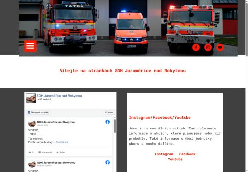 Zobrazit webové stránky Sbor dobrovolných hasičů Jaroměřice nad Rokytnou