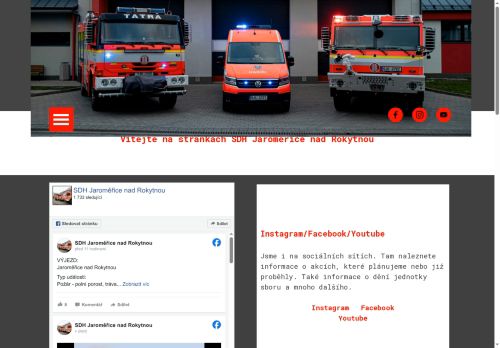 Zobrazit webové stránky Sbor dobrovolných hasičů Jaroměřice nad Rokytnou