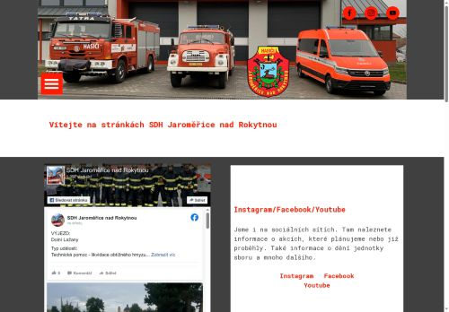 Zobrazit webové stránky Sbor dobrovolných hasičů Jaroměřice nad Rokytnou