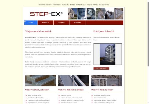 Zobrazit webové stránky STEP-EX