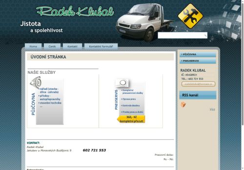 Zobrazit webové stránky Radek Klubal