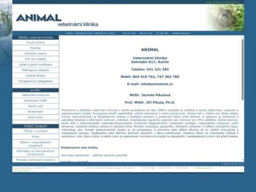 Veterinární klinika Animal - Prof. MVDr. Jiří Pikula, Ph.D., MVDr. Jarmila Pikulová