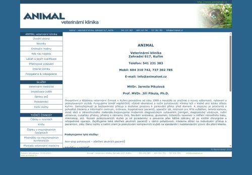 Zobrazit webové stránky ANIMAL Veterinární klinika