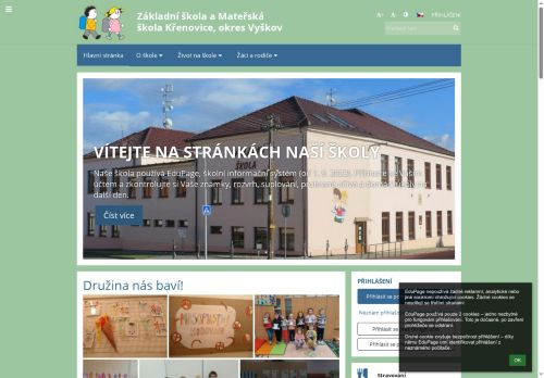 Základní škola a Mateřská škola Křenovice, okres Vyškov nabízí práci na pozici kuchař(ka) mateřské školy v obci Křenovice