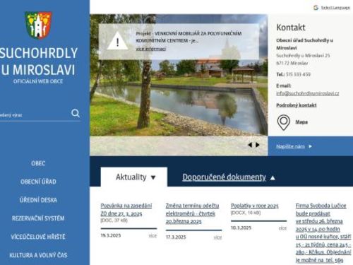 Obecní úřad Suchohrdly u Miroslavi