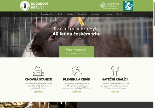 Zobrazit webové stránky Kočárovi králíci