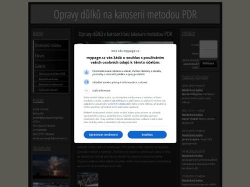 Kočár Tomáš - Opravy důlků v karoserii