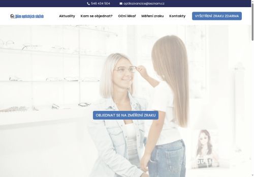 Zobrazit webové stránky Dům optických služeb – Optika Jánová – Němec