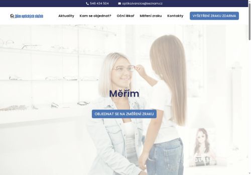 Zobrazit webové stránky Dům optických služeb – Optika Jánová – Němec