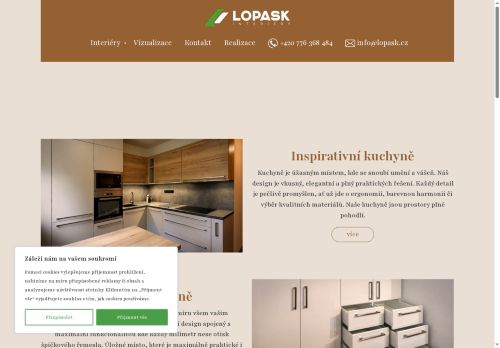 Zobrazit webové stránky Interiéry Lopask
