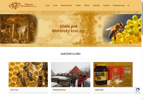 Zobrazit webové stránky Včela pro moravský kras z.s.
