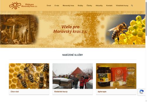 Zobrazit webové stránky Včela pro moravský kras z.s.